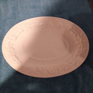 Serving Oval Platter, With Grapes 13" x 9" made in Portugal